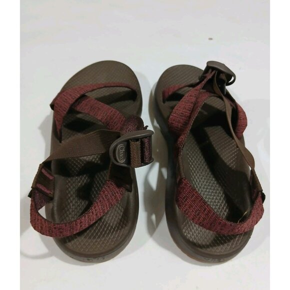 Chaco Cloud Z Sport Sandals Size 10 Burgundy Water Active Hike Buckle - Picture 4 of 11